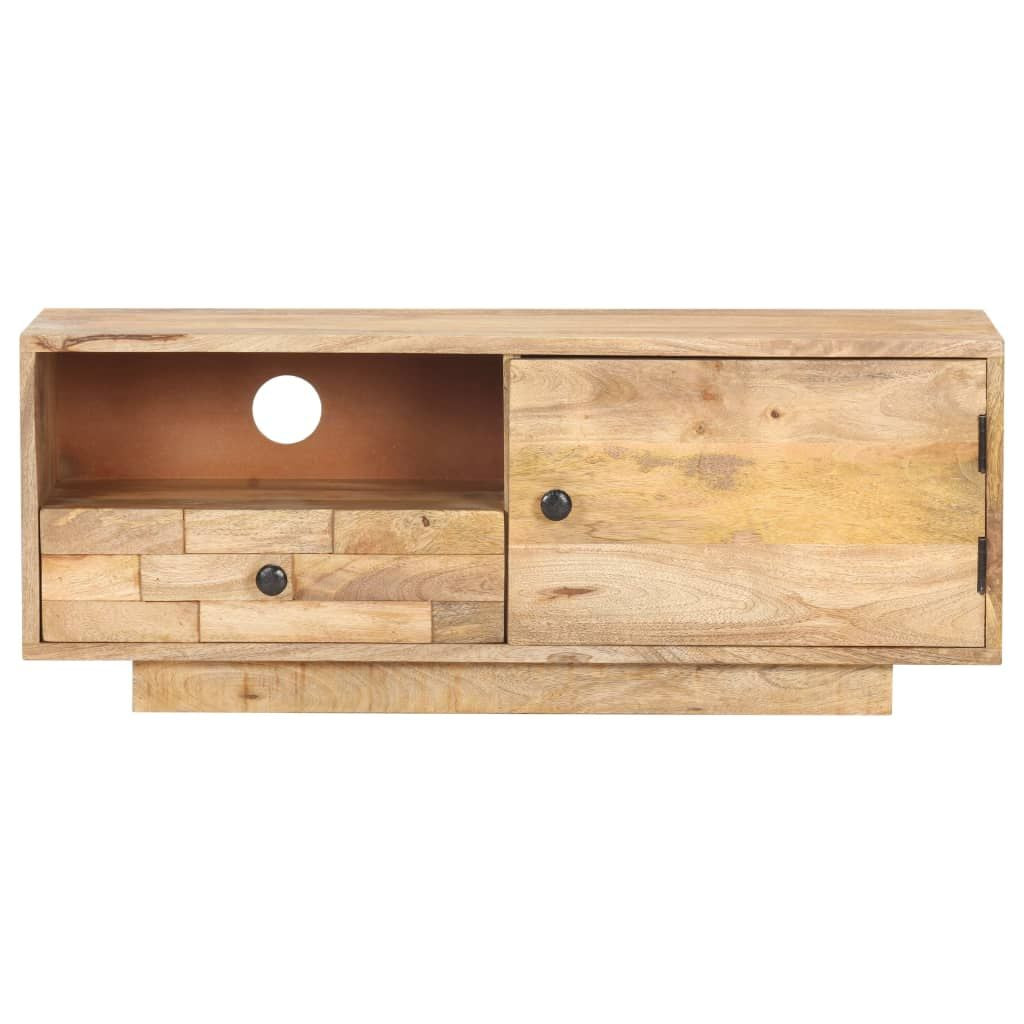 TV Cabinet Natural mango wood Solid mango wood Medium TV Cabinet