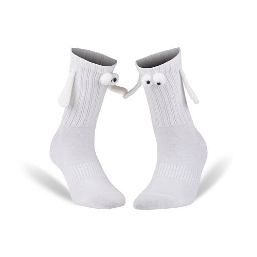Unisex Magnetic Cotton Socks with Hand Design, Shoe Size 5-10, 1 Pair