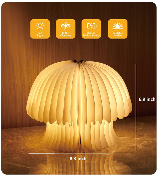 Valentines Day gift, Mushroom night light gift for her