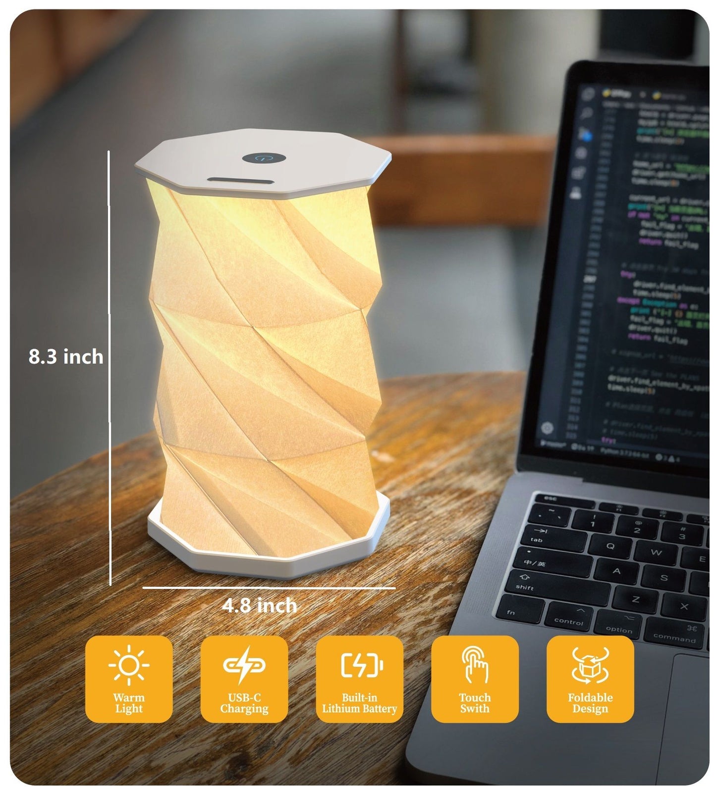Valentines Day gift, Twist night light for him