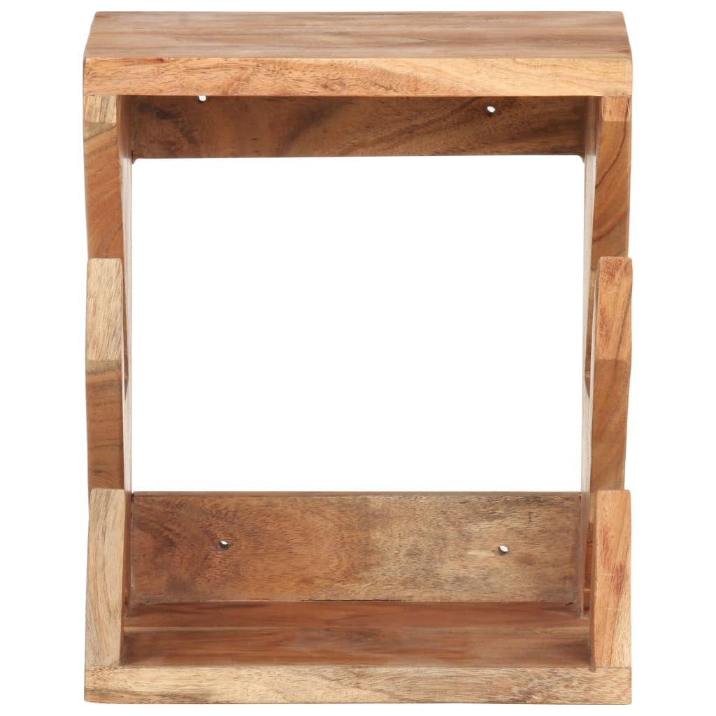 Wall Mounted Skateboard Holder 9.8"x7.9"x11.8" Solid Acacia Wood