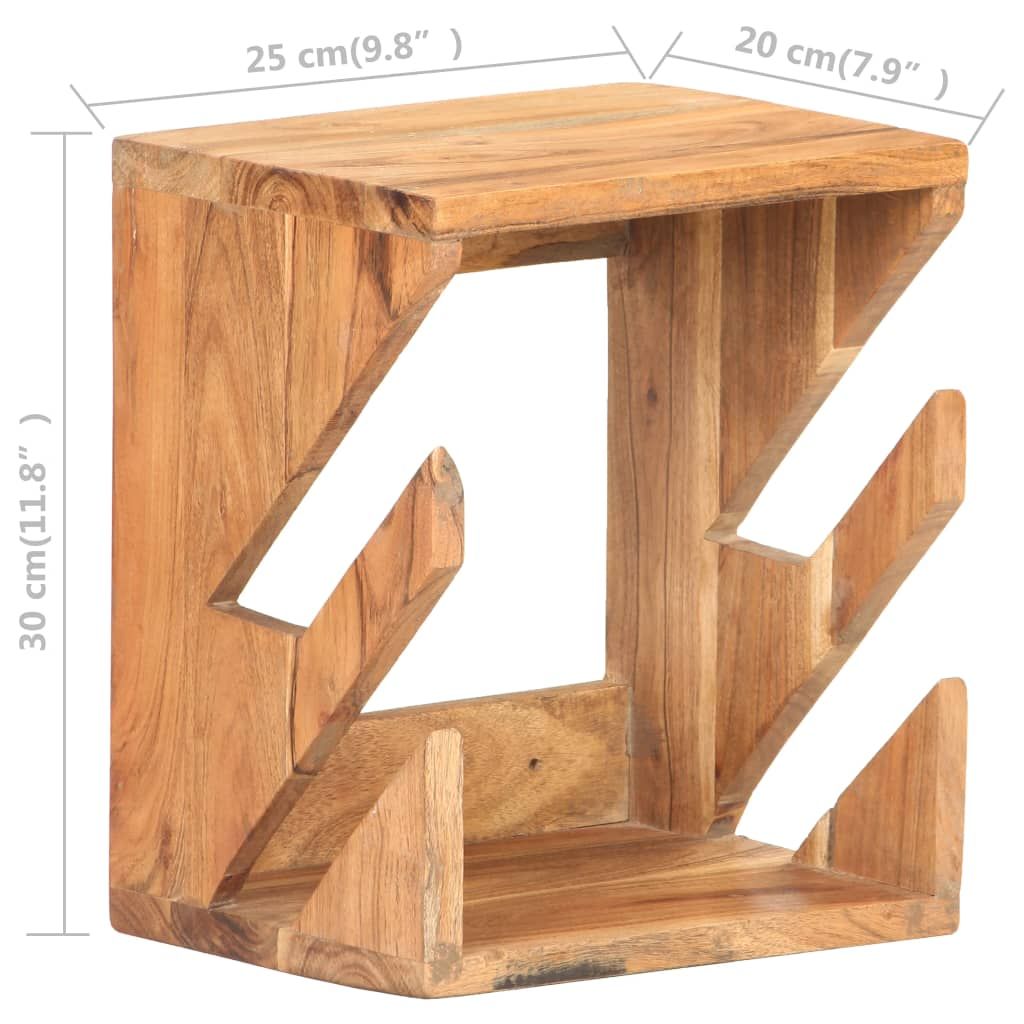 Wall Mounted Skateboard Holder 9.8"x7.9"x11.8" Solid Acacia Wood