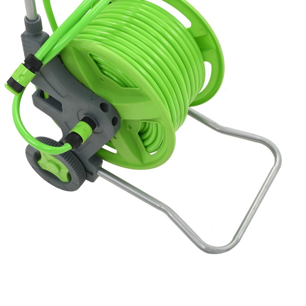 Water Hose Reel with Wheels 174.6'+6.6'