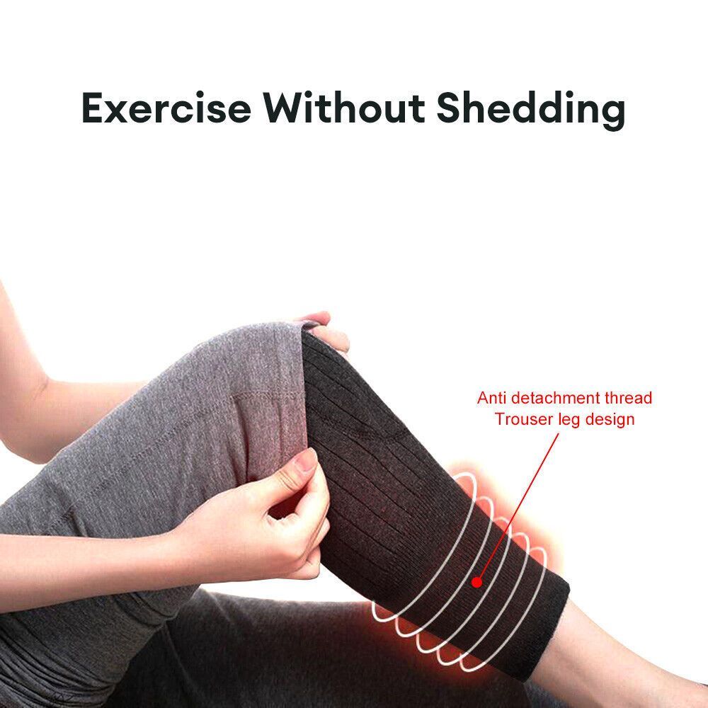 Winter Thermal Leg Knee Warmer Sleeve Socks Women Men Wool Knee Pad Protector