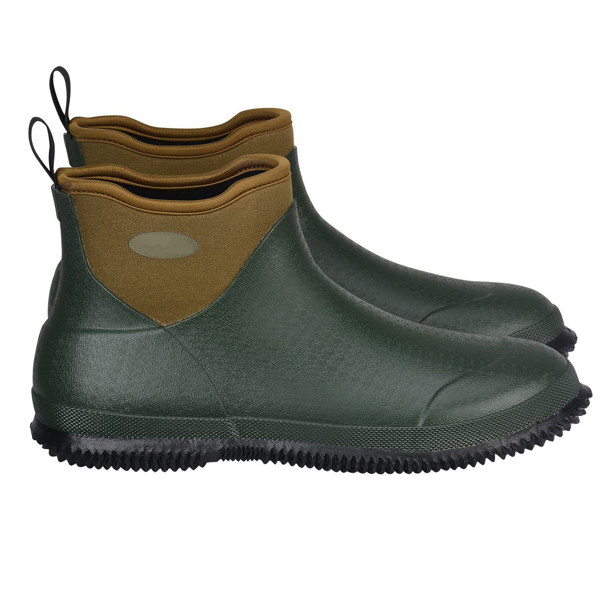 Women's Deck Boots, Waterproof Fishing Rain Boots, Anti-Slip Ankle Rubber Boots, Gardening Insulated Mud Boots, Neoprene Rubber, Lightweight & Durable, for Manufacturing, Farming, Size 10 US