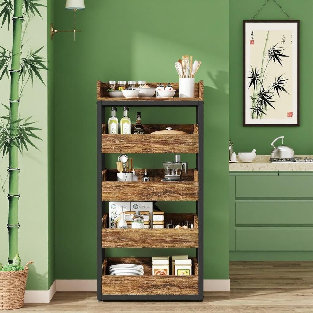 Wood Fruit  Rack