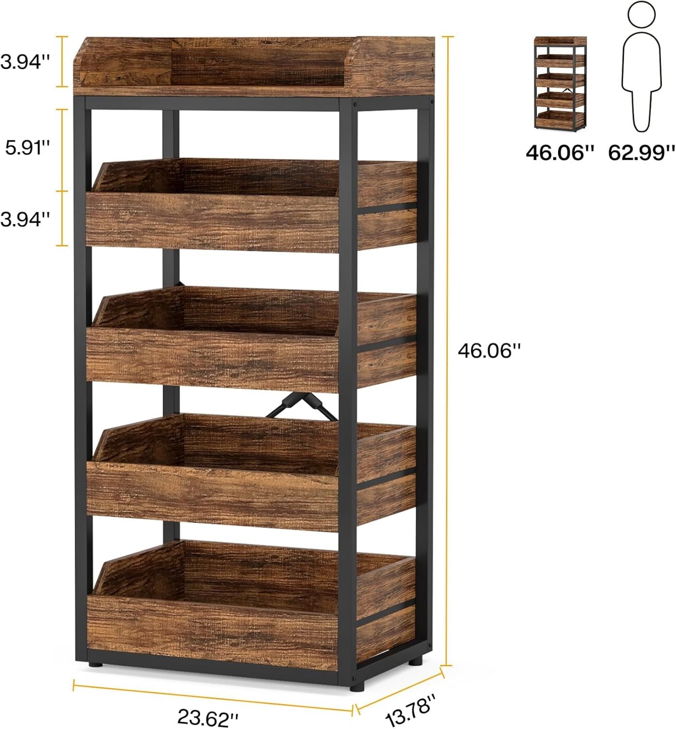 Wood Fruit  Rack
