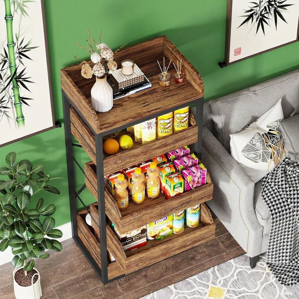 Wood Fruit  Rack