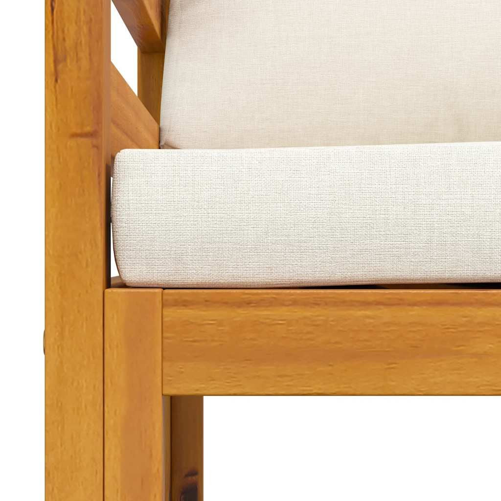 Wooden Chair Natural Wood Solid Acacia Wood Durable Armchair