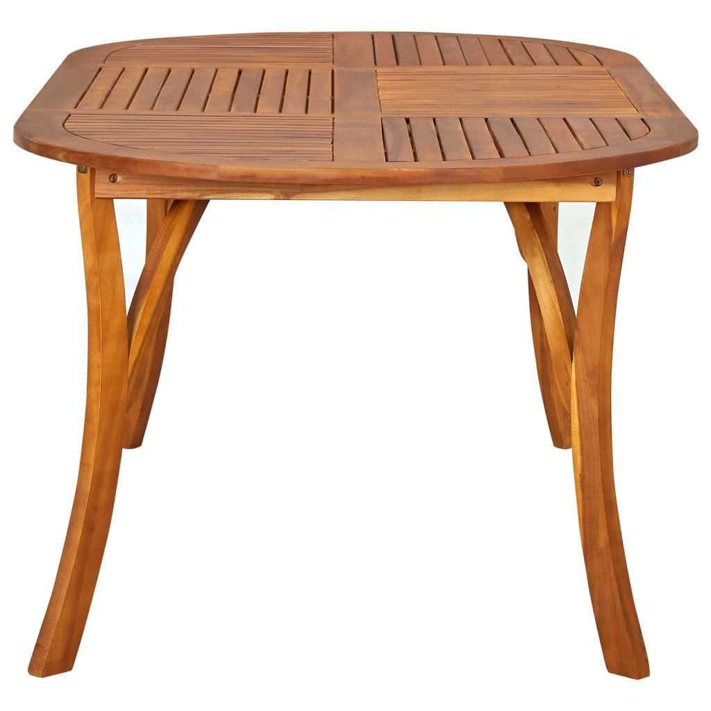 Wooden Table Brown Solid Acacia wood Large Dining Table