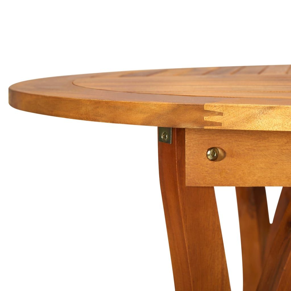 Wooden Table Brown Solid Acacia wood Large Dining Table