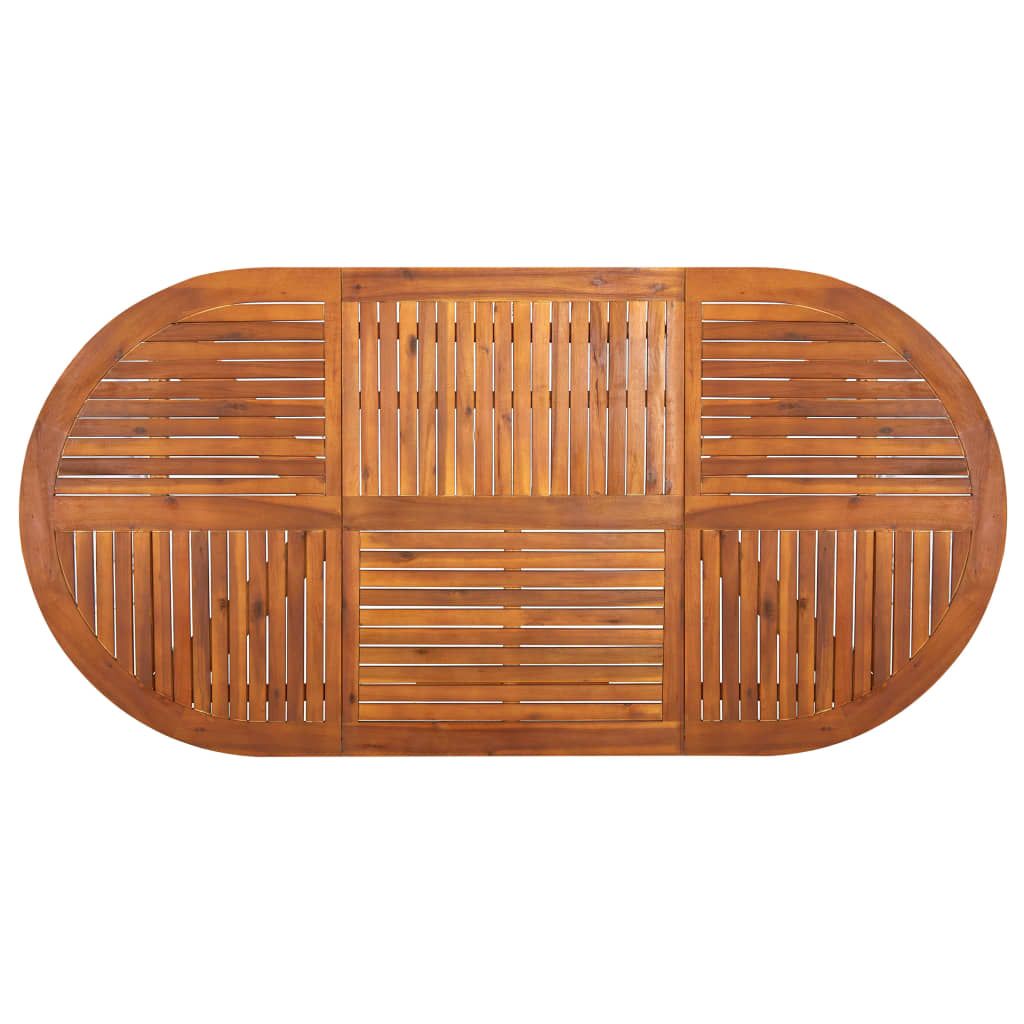 Wooden Table Brown Solid Acacia wood Large Dining Table