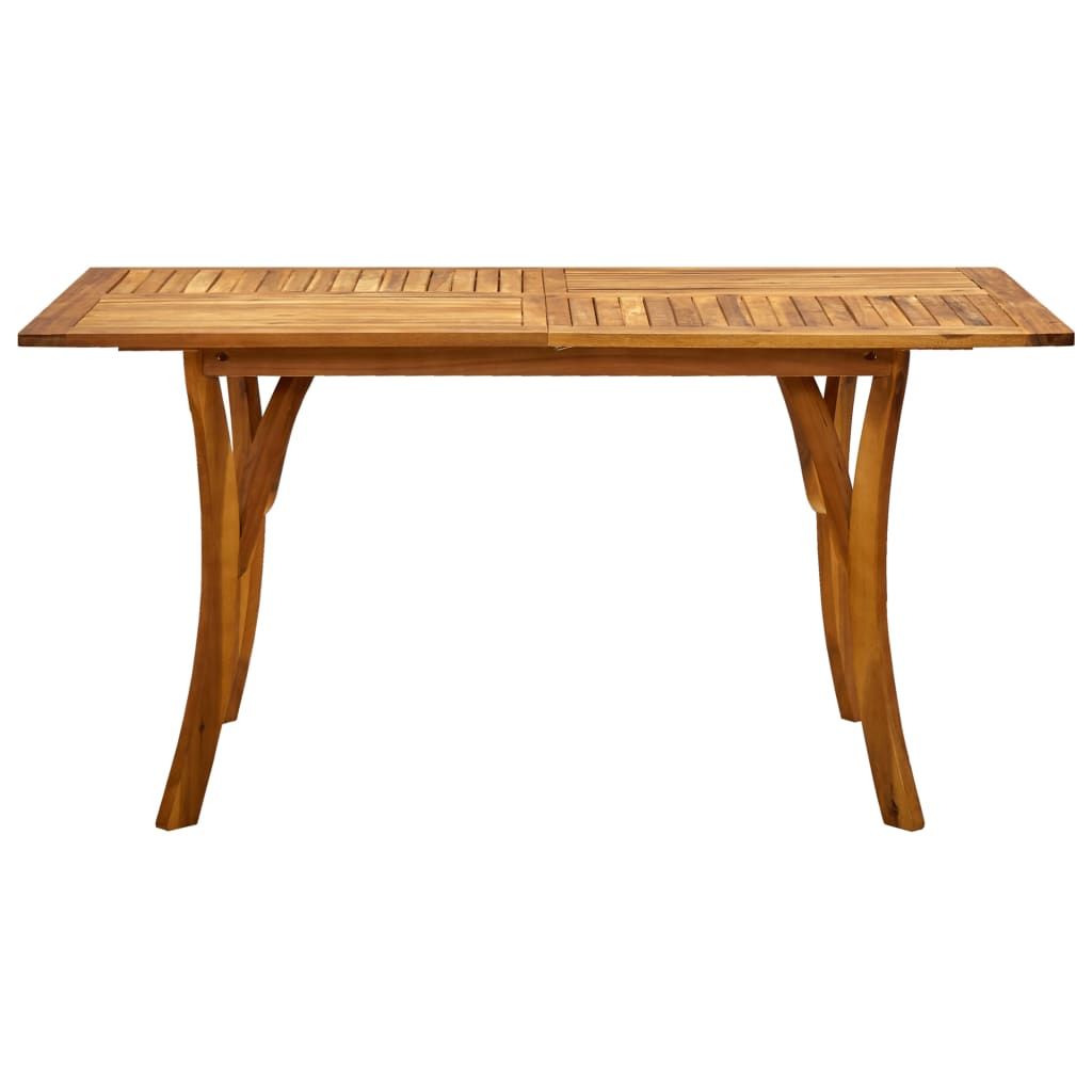 Wooden Table Natural wood Solid acacia wood Large Durable