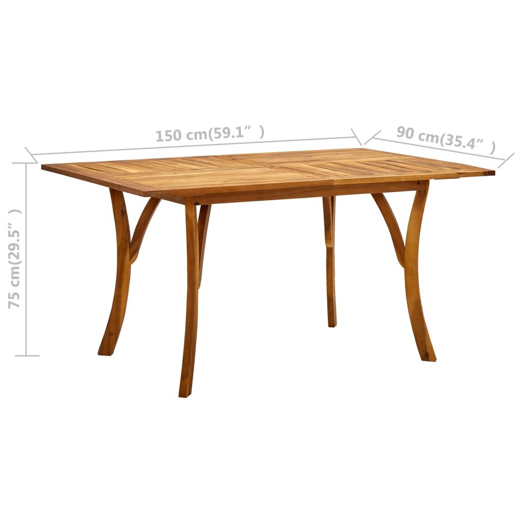 Wooden Table Natural wood Solid acacia wood Large Durable